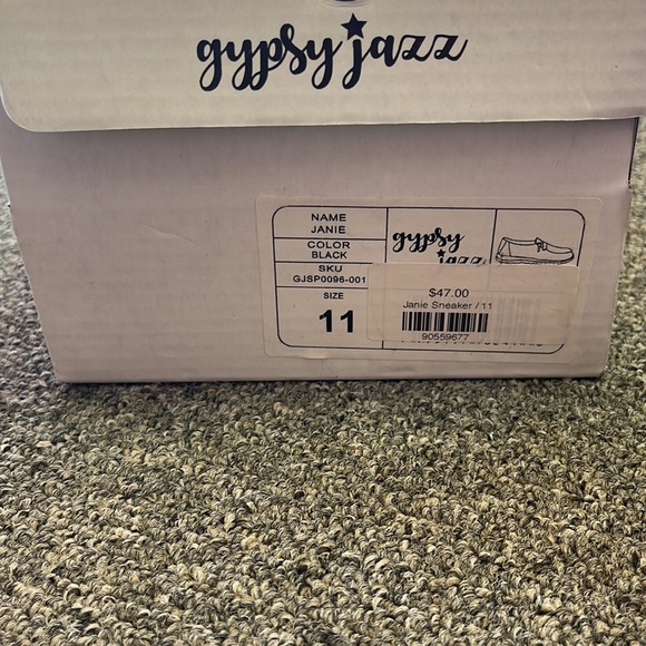 Gypsy Jazz Black Felt Shoes - Picture 3 of 3